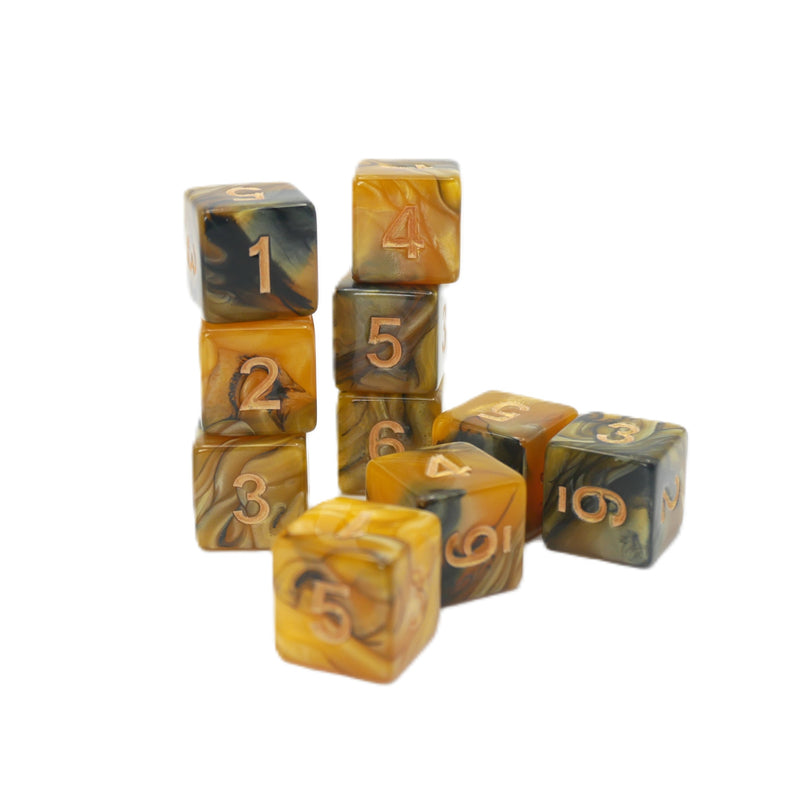 Saharan Sands 10d6 - DnD Dice Set | Acrylic RPG Gaming Dice