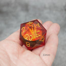 Sauron's Eye | Giant D20 Moving Eye DnD Dice | Acrylic RPG Gaming Dice