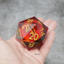 Sauron's Eye | Giant D20 Moving Eye DnD Dice | Acrylic RPG Gaming Dice