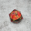 Sauron's Eye | Giant D20 Moving Eye DnD Dice | Acrylic RPG Gaming Dice