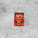 Sauron's Eye |  7 Piece Moving Eye DnD Dice Set | Acrylic RPG Gaming Dice