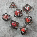 Smaug's Eye |  7 Piece Moving Eye DnD Dice Set | Acrylic RPG Gaming Dice