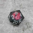 Smaug's Eye | Giant D20 Moving Eye DnD Dice | Acrylic RPG Gaming Dice