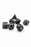 Ancient Relic– Grey Resin 7-Piece D&D Dice Set