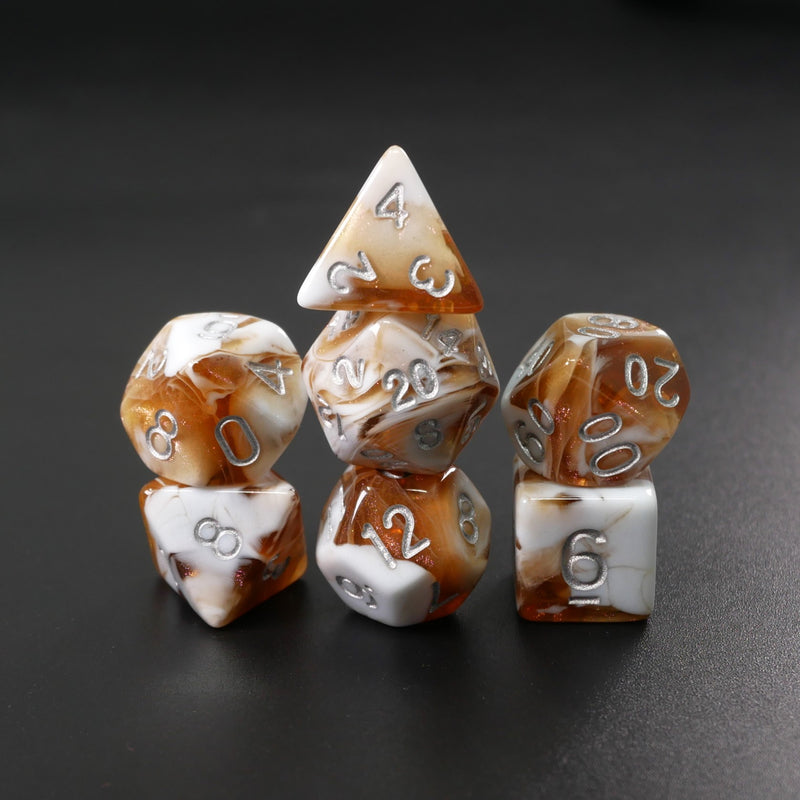 Sticky Situation - 7 Piece DnD Dice Set | Acrylic RPG Gaming Dice