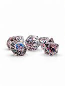 The Weaver’s Diamonds – Clear 7-Piece Resin D&D Dice Set