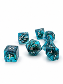 Deepwater Briar – Aqua 7-Piece Resin D&D Dice Set