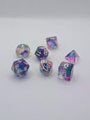 Unicorn Tales - 7 Piece DnD Dice Set | Resin RPG Gaming Dice