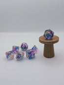Unicorn Tales - 7 Piece DnD Dice Set | Resin RPG Gaming Dice