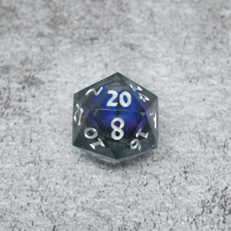 Ursula's Eye |  7 Piece Moving Eye DnD Dice Set | Acrylic RPG Gaming Dice