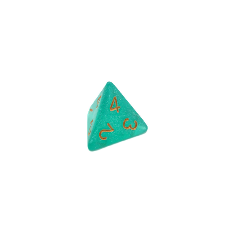 Vaporeon's Tail- 7 Piece DnD Dice Set | Acrylic RPG Gaming Dice