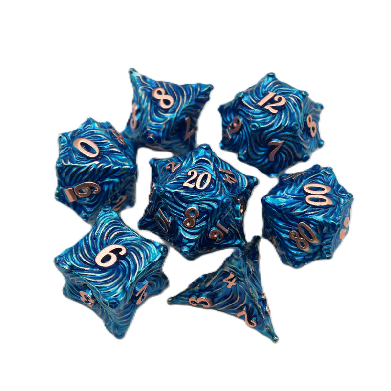 Whirlpool - 7 Piece DnD Dice Set | Metal RPG Gaming Dice