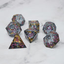 Elixir of Liquid Death - 7 Piece Liquid Core DnD Dice Set | Acrylic RPG Gaming Dice