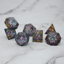 Elixir of Liquid Death - 7 Piece Liquid Core DnD Dice Set | Acrylic RPG Gaming Dice