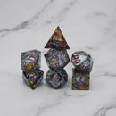 Elixir of Liquid Death - 7 Piece Liquid Core DnD Dice Set | Acrylic RPG Gaming Dice