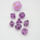 Fey Lights- 7 Piece DnD Dice Set | Mini Acrylic RPG Gaming Dice