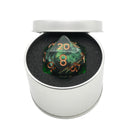 Green Slaadi's Eye - Giant D20 Moving Eye DnD Dice | Acrylic RPG Gaming Dice