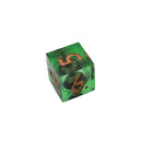 Green Slaadi's Eye - 7 Piece Moving Eye DnD Dice Set | Acrylic RPG Gaming Dice