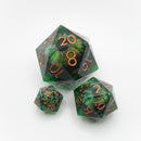 Green Slaadi's Eye - Giant D20 Moving Eye DnD Dice | Acrylic RPG Gaming Dice