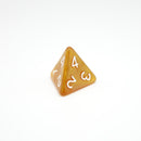 Melted Gold - 7 Piece DnD Dice Set | Acrylic RPG Gaming Dice