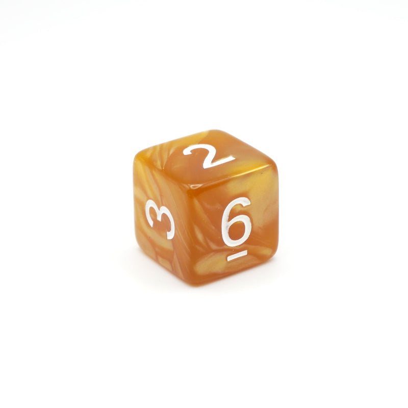 Melted Gold - 7 Piece DnD Dice Set | Acrylic RPG Gaming Dice