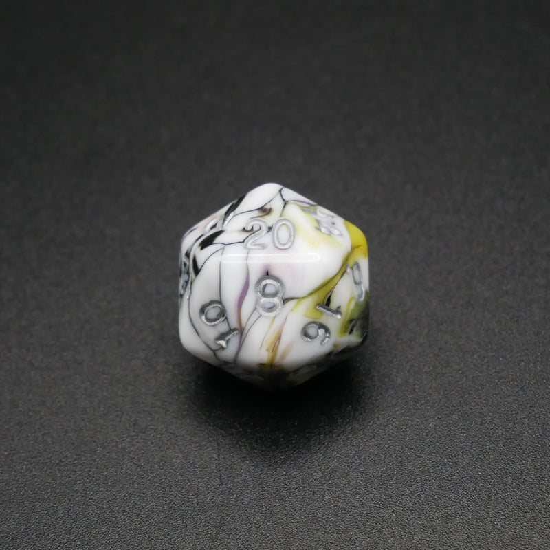 Panic Abstraction - 7 Piece DnD Dice Set | Acrylic RPG Gaming Dice