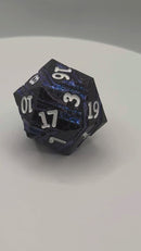 Obsidian Rift - Giant D20 Chonk | Metal RPG Gaming Dice