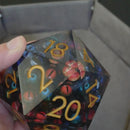 Hydra's Eyes | Table Smasher D20 Moving Eye DnD Dice | Acrylic RPG Gaming Dice