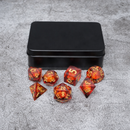 Sauron's Eye |  7 Piece Moving Eye DnD Dice Set | Acrylic RPG Gaming Dice