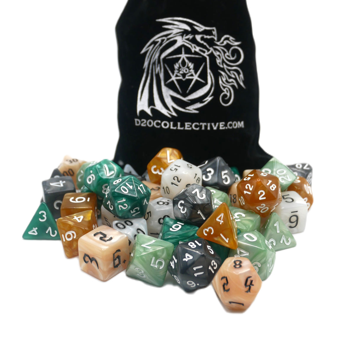 TSR Dragon Dice Lot of hotsell 60 assorted dice plus Dragon Dice bags (3)