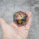 Xanathar's Eye | Giant D20 Moving Eye DnD Dice | Acrylic RPG Gaming Dice