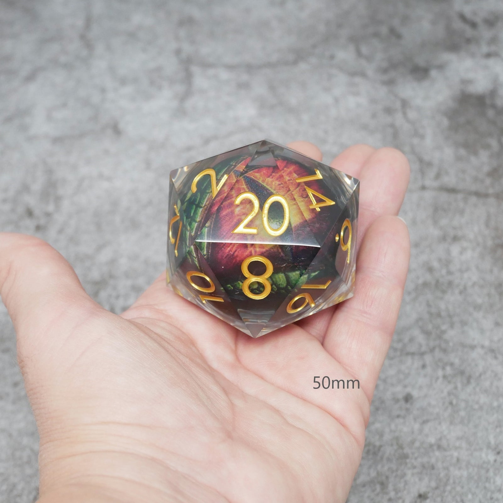 Xanathar S Eye Giant D20 Moving Eye Dnd Dice Acrylic Rpg Gaming Di