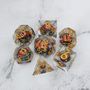 Xanathar's Eye |  7 Piece Moving Eye DnD Dice Set | Acrylic RPG Gaming Dice