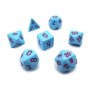 Bluebird - D20 Collective - Dice - DND Tabletop RPG Dice - .48, 7 Piece Sets, Acrylic, Blue, Dice, Dice and Tokens, Dice Sets, dicecolor_Blue, diceluminescence_None, diceluminescencel_None, dicematerial_Acrylic, dicenumber color_Purple, dicenumber_magenta, dicenumber_pink, diceopacity_Solid, dicepattern_Solid, dicesize_Standard, Gaming Dice, material_Acrylic, None, Plastic Dice, Purple, Solid, Standard, under10