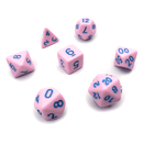 Cotton Candy - D20 Collective - Dice - DND Tabletop RPG Dice - .48, 7 Piece Sets, Acrylic, Blue, Dice, Dice and Tokens, dicecolor_Pink, diceluminescence_None, diceluminescencel_None, dicematerial_Acrylic, dicenumber color_Blue, dicenumbercolor_Blue, diceopacity_Solid, dicepattern_Solid, dicesize_Standard, Gaming Dice, material_Acrylic, None, Pink, Plastic Dice, size_Standard, Solid, Standard, under10