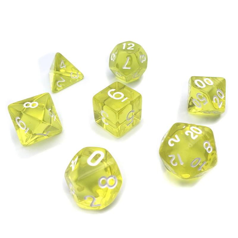 Boon of the Celestial - 7 Piece DnD Dice Set | Acrylic RPG Gaming Dice