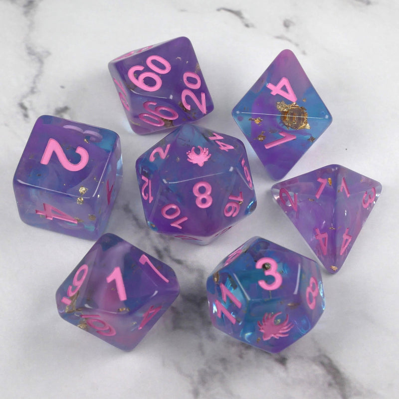 Adventurer's Pride - 7 Piece DnD Dice Set | Limited Edition RPG Gaming Dice