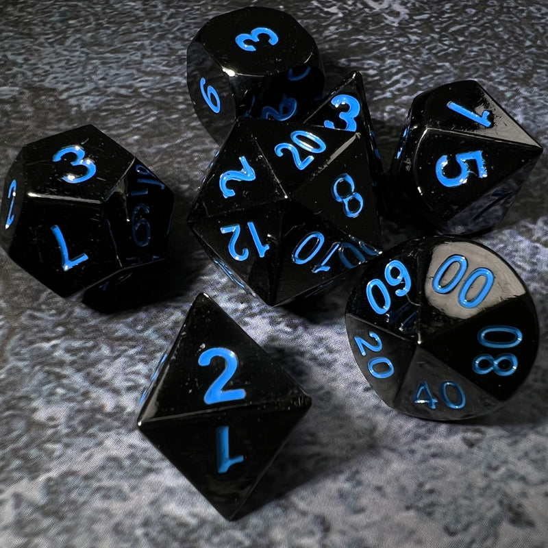 Ancient Hopes - 7 Piece DnD Dice Set | Metal RPG Gaming Dice