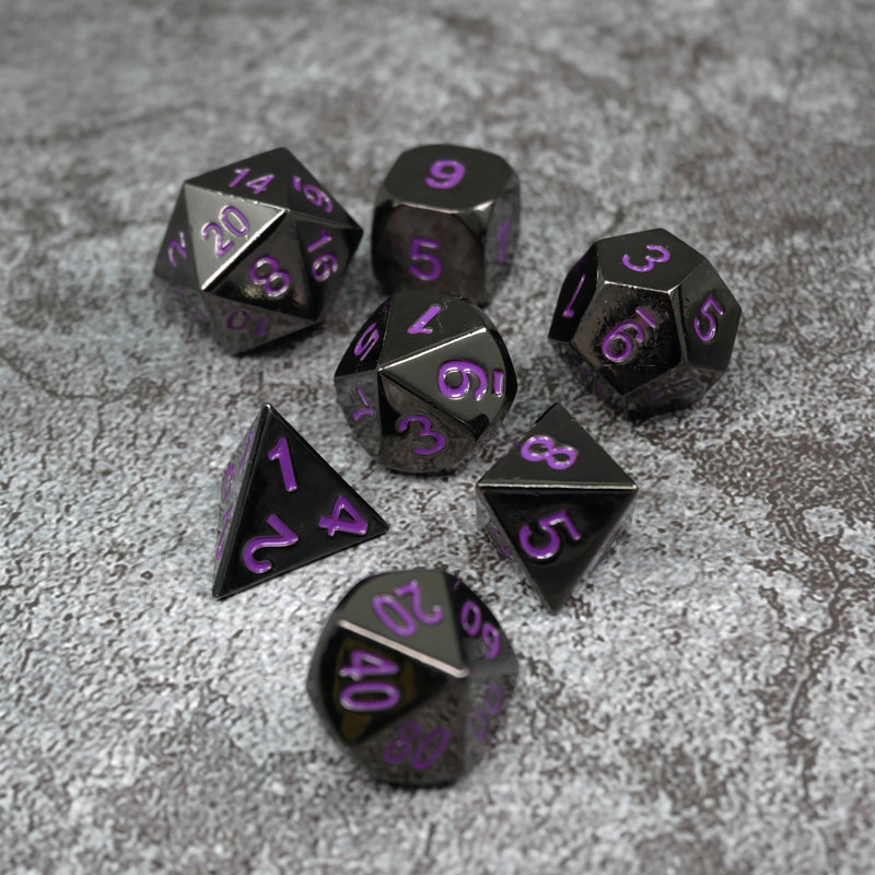 Ancient Truths - 7 Piece DnD Dice Set | Metal RPG Gaming Dice
