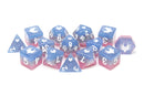 Elemental Glimmer - 14 Piece DnD Dice Set | Acrylic RPG Gaming Dice