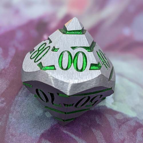 Limitless Swamp - 7 Piece DnD Dice Set | Metal RPG Gaming Dice