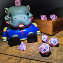 Cotton Candy - D20 Collective - Dice - DND Tabletop RPG Dice - .48, 7 Piece Sets, Acrylic, Blue, Dice, Dice and Tokens, dicecolor_Pink, diceluminescence_None, diceluminescencel_None, dicematerial_Acrylic, dicenumber color_Blue, dicenumbercolor_Blue, diceopacity_Solid, dicepattern_Solid, dicesize_Standard, Gaming Dice, material_Acrylic, None, Pink, Plastic Dice, size_Standard, Solid, Standard, under10