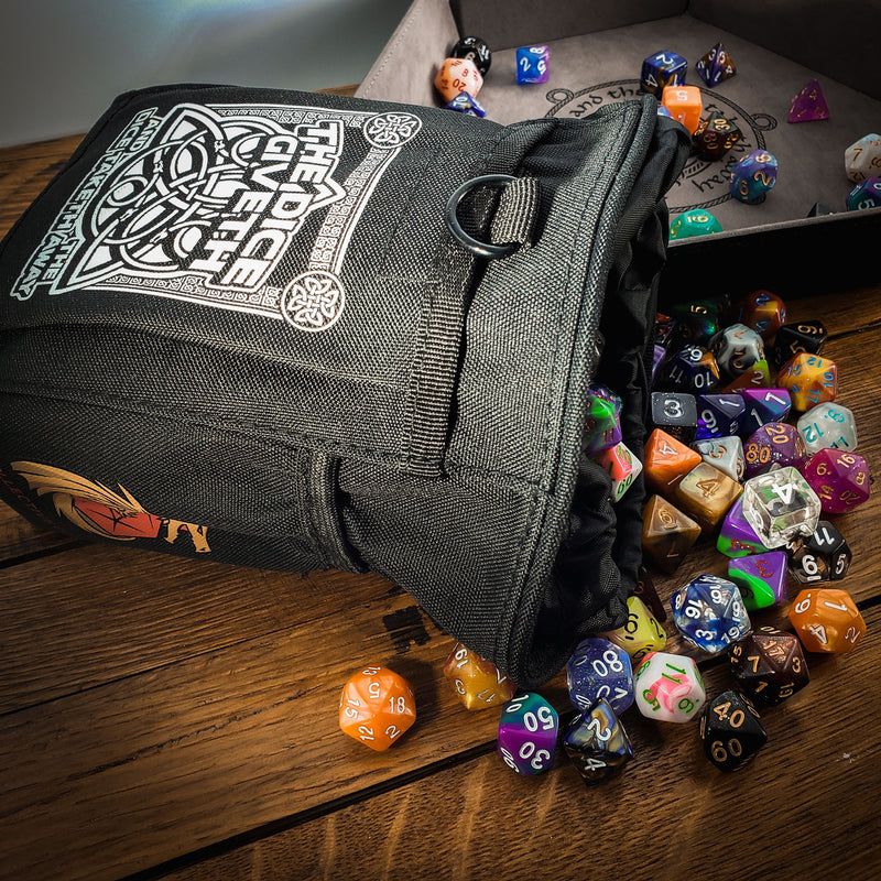 Dice Giveth and Taketh Deluxe DnD Dice Bag
