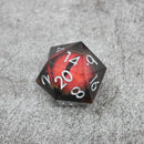 Smaug's Eye | Giant D20 Moving Eye DnD Dice | Acrylic RPG Gaming Dice