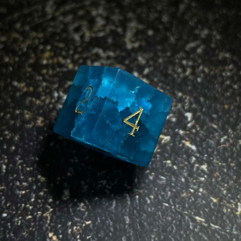Tainted Atreides Valor - 7 Piece DnD Dice Set | Gemstone RPG Gaming Dice