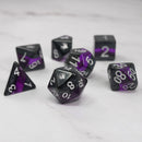 Forgotten Amethyst - 7 Piece DnD Dice Set | Acrylic RPG Gaming Dice